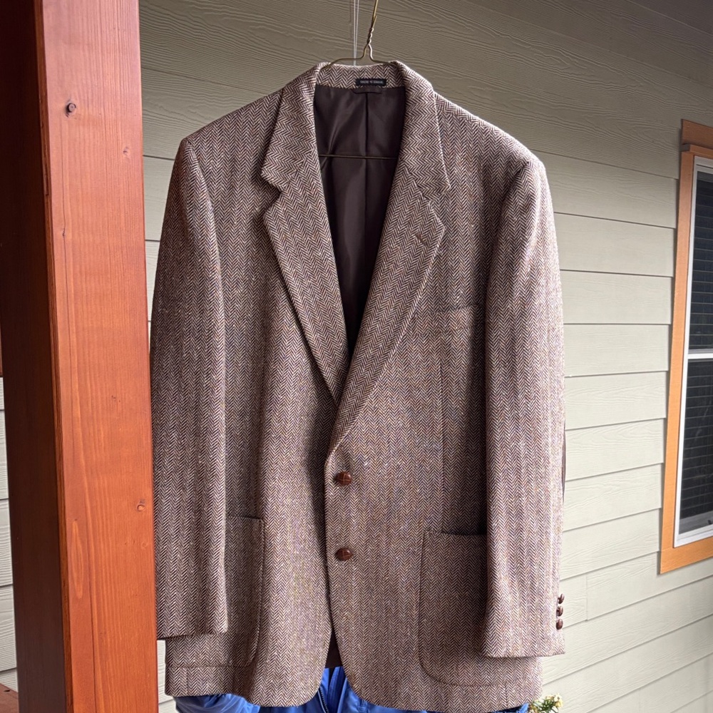 Men's Brown Tweed Blazer